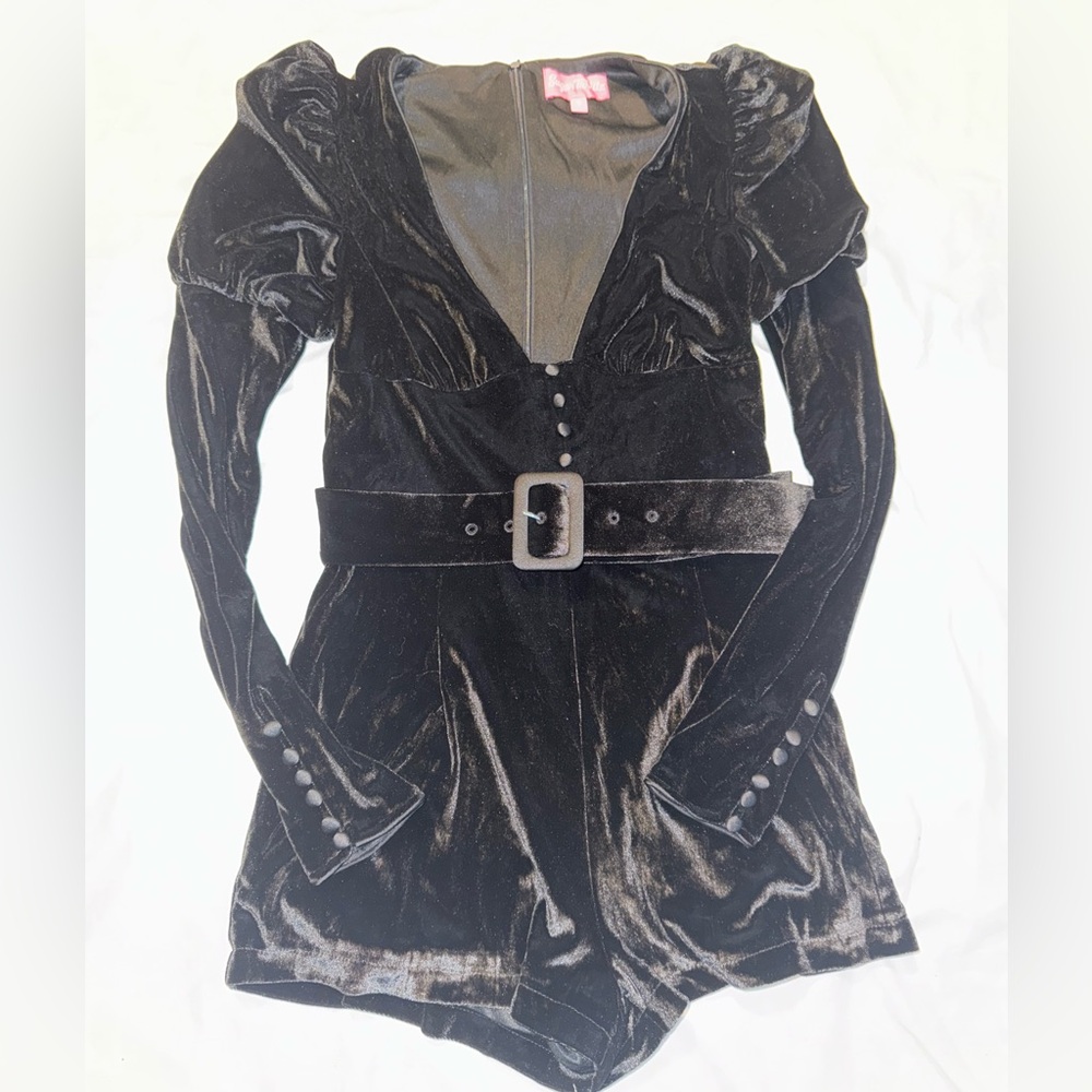 Dolls kill sugar thrillz velvet romper